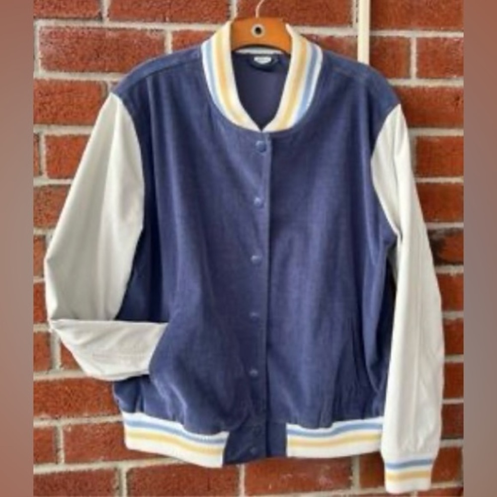 Aerie corduroy varsity jacket